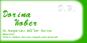 dorina wober business card